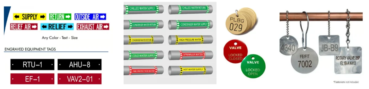 Mechanical identification samples